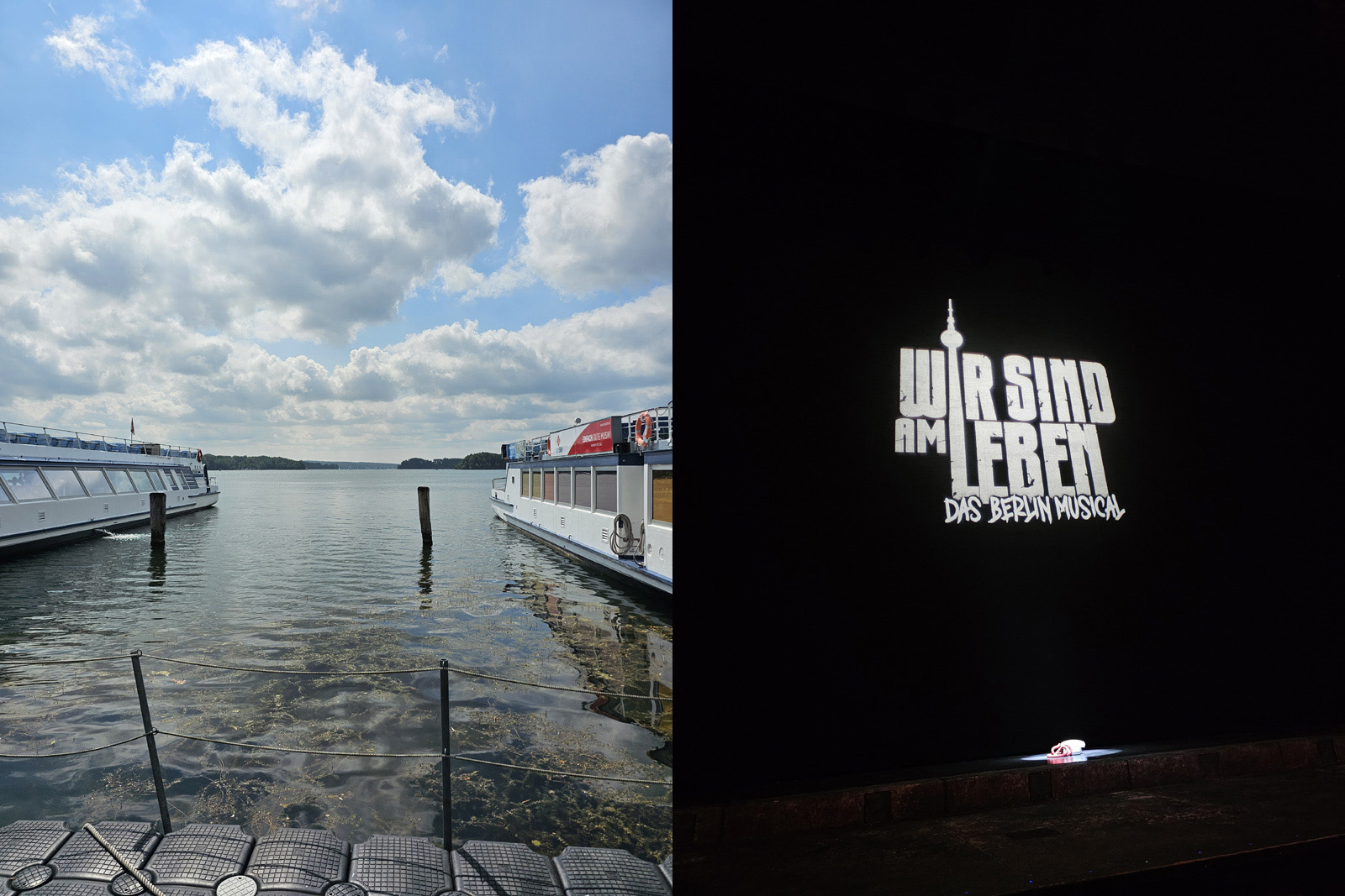 Wir feiern weiter auf Dampfer und im Theater